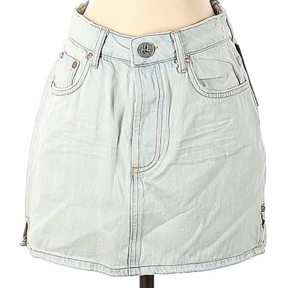 One teaspoon Brando Mini Denim Skirt size 26 NWT - Picture 1 of 4